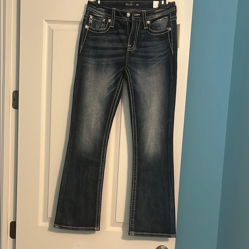 Miss Me Women's Boot Cut Jeans - Dark Blue